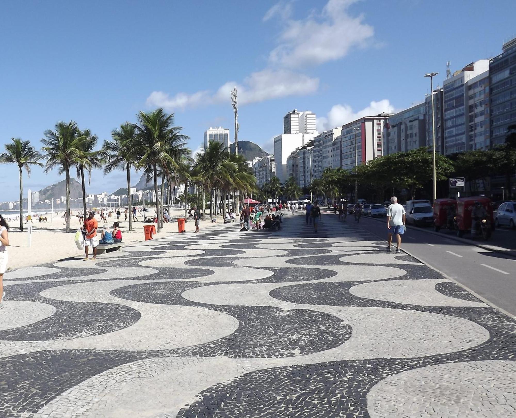 Vista Lateral Mar Copacabana Rio de Janeiro Dış mekan fotoğraf